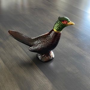 Vintage Avon Pheasant Decanter Oland Aftershave 5 Oz Empty Glass Bottle